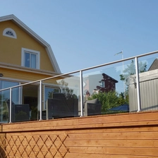 China Outdoor-Aluminium Glas Balkon Geländer Pulverbeschichtung Hersteller