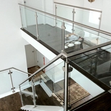 China satinless steel satin balustrade post manufacturer