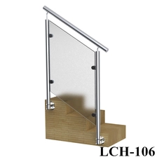 China side mounting glass railing for staircase manufacturer