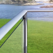 China silver powder coated aluminum 6063 T5 aluminum post fencing system manufacturer