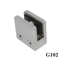 China aço inoxidável de vidro quadrado braçadeira G102 fabricante