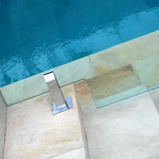 China stainless steel 316 / duplex 2206 square core drilled pool fence glass spigot , SCM manufacturer