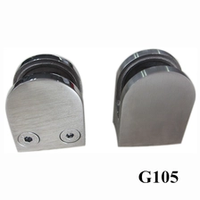 China stainless steel glass railing balustrade D clamp fabricante
