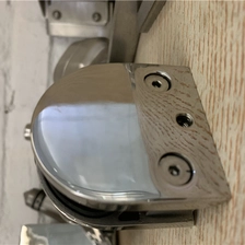 China stainless steel glass railing clamp for 12mm glass manufacturer