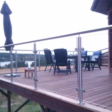 Chine inox poteau en acier de remplissage en verre trempé pour balustrade fabricant
