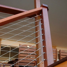 Cina balcone in acciaio inox disegno ringhiera cavo produttore