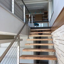 China stair railing stainless steel cable railing post manufacturer