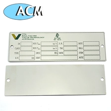 الصين لوحات اسم الفولاذ المقاوم للصدأ ACM-M002 الصانع