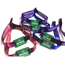 Cina Pembayaran Kain Kustom Gelang Tenun Chip NFC RFID 13,56MHz untuk Acara pabrikan