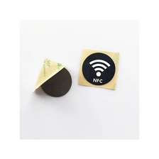 porcelana Etiqueta engomada fina anti-metal de la antena de NFC de la fábrica 3M etiqueta de NFC de 30 milímetros fabricante
