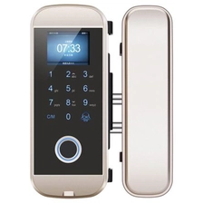 Китай Fingerprint Glass Door Lock Built In Time Attendance Function And U Disk производителя
