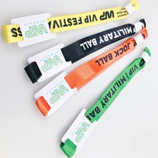 Cina Gelang/Gelang Kode QR Tenun Rfid Kain Nilon untuk Taman Hiburan pabrikan