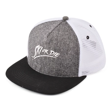 الصين 5 لوحات عادي التطريز قماش snapback قبعات سائق شاحنة الصانع