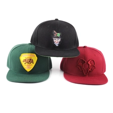 China 6 panel flat brim acrylic snapback custom manufacturer