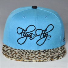 China Custom leopard-print snapback hats manufacturer