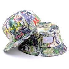 Κίνα Προσαρμοσμένο τυπωμένο brims snapback καπέλο προς πώληση κατασκευαστής