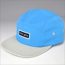 China Flat bill 5 panels hat manufacturer