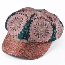 中国 Newsboy Hatデニムギャツビーキャップアイビーフラットドライビングコットンキャビー メーカー
