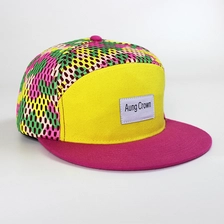 China custom 5 panel custom snapback hats wholesale fabrikant