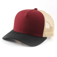 China design logo 5 panels blank trucker caps sem logotipo fabricante