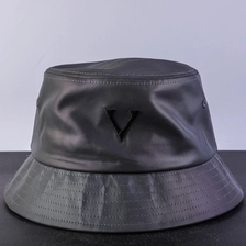 China embroidery vfa logo black bucket hats custom manufacturer