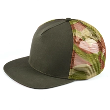 China bonés de beisebol em branco simples camo malha bonés personalizados fabricante