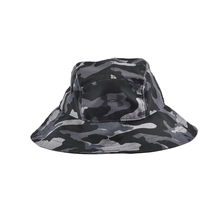 China Plain Logo Camo Bucket Hats Großhandel Hersteller