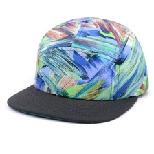 Chine Casquettes 5 panneaux imprimées unies fabricant