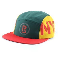 Chine impression logo 5 panneaux casquettes design personnalisé gros fabricant