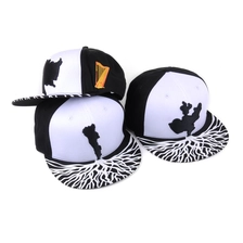 porcelana Puff bordado logo ala plana gorras snapback fabricante