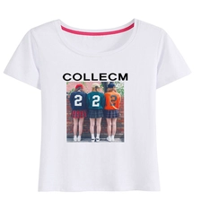 الصين الصيف المرأة crewneck سليم الجرافيك طباعة تي شيرت الصانع