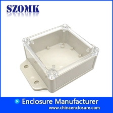 China 168 * 120 * 56mm IP68 Transparente Abdeckung Wasserdichte Kunststoffgehäuse Wandmontage Gehäuse Junction Gehäuse Mit Hoher Qualität / AK10011-A2 Hersteller