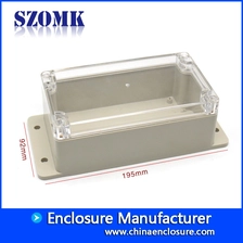 China 195 * 92 * 60mm Schöne qualität IP65 Outdoor wasserdichte wandhalterung Kunststoffgehäuse für PCB AK-B-FT12 Hersteller