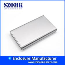 China Szomk Stromversorgung gebürstetem Aluminium Gehäuse Gehäuse schwarz Projektkasten in schwarzer Farbe für Leiterplatte Hersteller