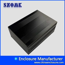 중국 산업 사용을위한 주문을 받아서 만들어진 알루미늄 상자 벽 설치 PCB 널 울안 AK-C-C24 82 * 145 * 200mm 제조업체