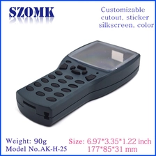 China Handheld abs plastic enclosure temperature sensor enclosure detector box housing for electronic device AK-H-25 177*85*31mm manufacturer