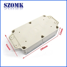 China IP68 wasserdichter Fall ABS-Gehäuse-Plastikanschluss-Gehäuse-Kasten-elektronisches Gehäuse 200 * 94 * 52mm / AK-10012-A2 Hersteller