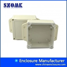 China IP68 wasserdichtes Kunststoffgehäuse mit transparentem Deckel für die Elektronik AK-10001-A2 168 * 120 * 55 mm Hersteller