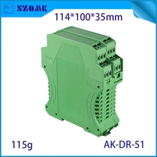중국 새로운 디자인 DIN 레일 PLC 정션 박스 터미널 커넥터 AK-DR-51 114 x 100 x 35 mm 제조업체