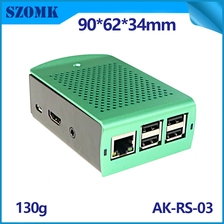 中国 ラズベリーPI 4アーマーケースラグストスターターキット3 B +ファン3b +メタルヒートシンクアルミアルミニウムデスクトップレトラグメガピRPI AK-RS-03 メーカー