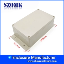 China SZOMK weatherproof plastic enclosure box for electrical apparatus AK-B-11 243*122*74mm manufacturer
