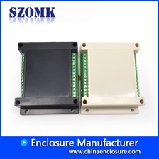 China Szomk ABS plastic control din rail box with terminal blocks AK-P-01a 115*90*40mm manufacturer