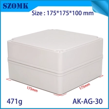 China Szomk Big Square Enclosure IP66 waterproof junction box AK-AG-30 175 * 175 * 100 mm manufacturer