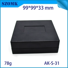 China schwarz diy gehäuse abs projekt fall steckdosen 99 * 99 * 33mm kunststoff elektrische box ausrüstung gehäuse für pcb Hersteller