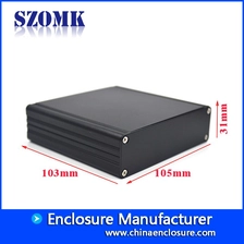 Cina involucro industriale in alluminio per pcb personalizzato per alimentazione AK-C-C14 30 * 105 * 100mm produttore