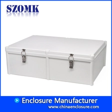 China customizable IP65 waterproof enclosure junction box hinged plastic electrical box waterproof instrument housing 560*380*185mm AK-02-34-JK szomk plastic device control enclosure box manufacturer