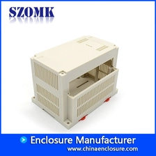 Cina high quality plastic din rail plc enclosure from szomk custom plastic casing with 155*110*110mm produttore