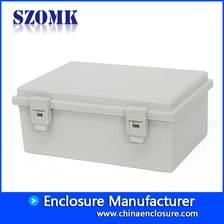 China hinged platic electronics box szomk waterproof enclosure control box 251*170*101mm AK-01-38 waterproof housing junction box manufacturer