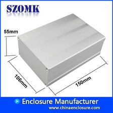Cina enclosure pcb industriale in alluminio per hdd in alluminio per progetti elettrici AK-C-C12 55 * 106 * 150mm produttore