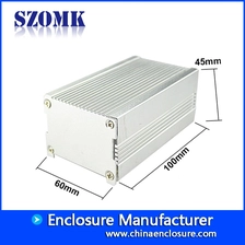 Cina Custodia per estrusione di alluminio diy elettronica argentata per pcb AK-C-B61 45 * 60 * 100mm produttore